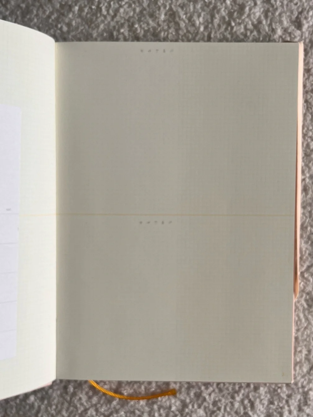 Sunny Minimal Pastel Pink Dot Grid Daily & Reviewing Log Notebook Journal